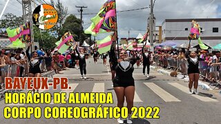 CORPO COREOGRÁFICO 2022 - BANDA MARCIAL HORÁCIO DE ALMEIDA 2022 NO DESFILE CÍVICO DE BAYEUX-PB.