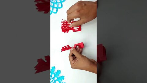 How to Make 3D Paper Snowflake || Easy Paper Crafts #shorts #snowflakes