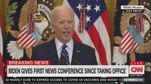 Biden Randomly Starts Yelling in Middle of Press Conference