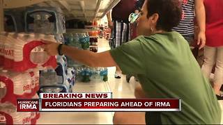 Floridians preparing ahead of Hurricane Irma