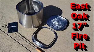 EAST OAK 17'' Stainless Steel Smokeless Fire Pit - Unboxing