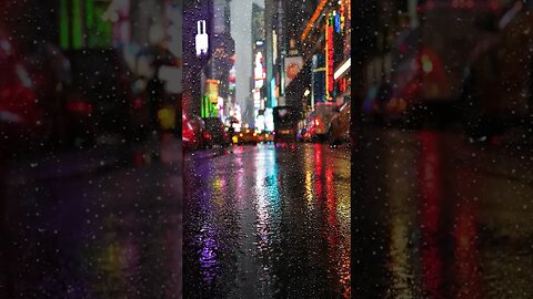 Neon street rain 2 #city #night #colorful #seasonal #samsungmobile #shorts #animation