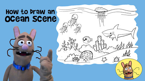 How to Draw an Ocean Scene