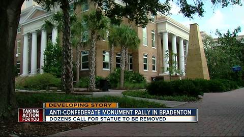 Anti-confederate monument rally in Bradenton