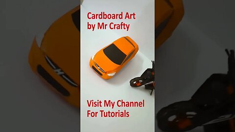 DIY KTM 250 Bike vs DIY Accent Car | Mr Crafty | Paper & Cardboard Craft