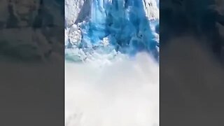 Spectacular Sight Watching A Glacier Collapse. #trending #shorts #glacier #nature #video #viral
