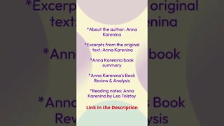 Book Review: Anna Karenina by Leo Tolstoy #shorts