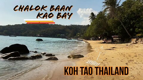 Chalok Baan Kao Bay - Quietest Beach on Koh Tao - Thailand 2023 With Drone Footage