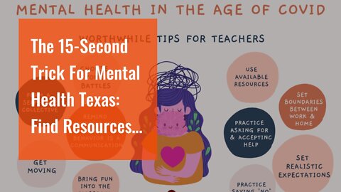 The 15-Second Trick For Mental Health Texas: Find Resources or a Provider - You're