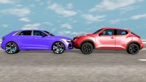 Audi RSQ8 VS Nissan Juke – Face to Face BeamNG.Drive