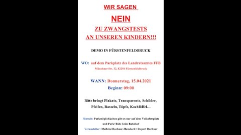 15 April Fürstenfeldbruck Eltern demonstrieren für ihre Kinder