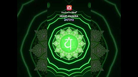 "Quick Heal" HEART CHAKRA in 1min @341Hz | #meditativemind #shorts