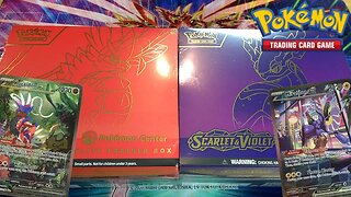 Pokemon Center Exclusive Scarlet & Violet Elite Trainer Box Opening