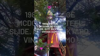 1980s steel McDonald's slide