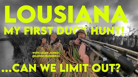 AMBUSHED - DUCKS EVERYWHERE! My 1st Duck Hunting Trip in Louisiana! -