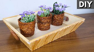 DIY - How to Make Your Own Decorative Tray Using Sticks at Home!