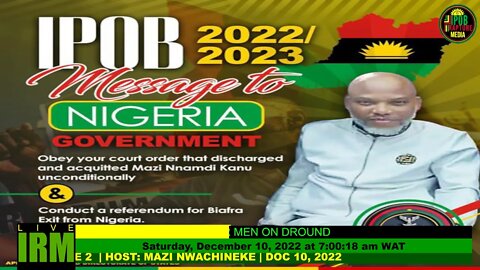 SHABBAT-SHALOM: Radio Biafra | Hausa - Service 2 | Host: Mazi Nwachineke | Doc 10, 2022
