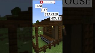 Dark Oak Day 1 Survival Starter House | Minecraft 1.20