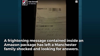 Family Shocked By Chilling Message Scribbled On Amazon Receipt Of Daughter's Christmas Package