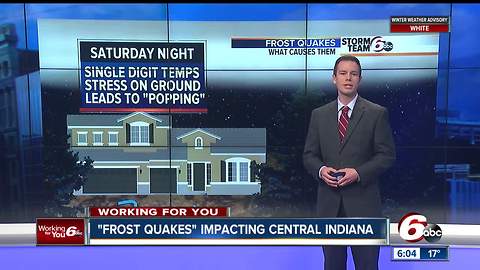 Mysterious noises rattling central Indiana neighborhoods were likely winter phenomenon