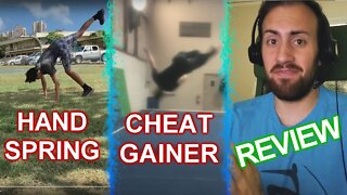 Fan Trick Review 3: Cheat Gainer, Hand Spring, Russian Front Flip, Side Flip