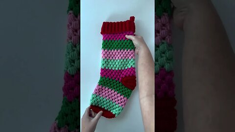The Claire Christmas Stocking pattern is here!