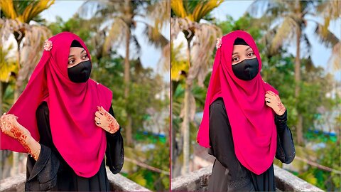 ২ মিনিটে সহজ ফুল কভারেজ হিজাব স্টাইল || My regular hijab tutorial || Mustarin Sultana❤️