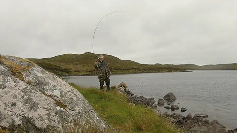 Trying everything to catch a trout - and failing miserably.