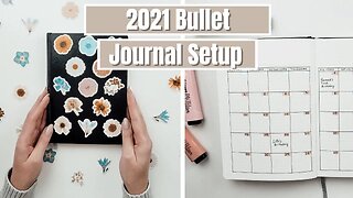 2021 Bullet Journal Setup | Starting My First Bullet Journal | Simple and Minimalistic Design