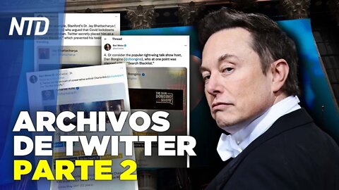 NTD Noche (8 dic) Revelan parte 2 de los archivos de Twitter; Matrimonio gay a punto de ser ley