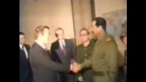 Donald Rumsfeld Meets Saddam Hussein in 1983