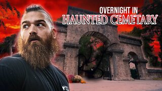Overnight In Haunted Cemetary LIVE!