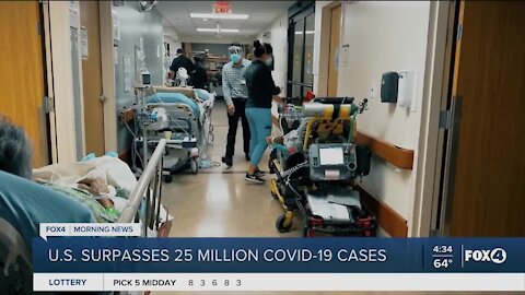 United States passes twenty five million coronavirus cases