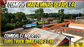 ETS2 1.48 COMBOIO MAPA MINAS GERAIS VISITANDO AS FAZENDAS E NOVAS EMPRESAS DO MAPA