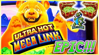 ACTION PACKED SESSION! We get rich on this Ultra Hot Mega Link slot!