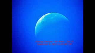 Waning Crescent Moon Phase - September 8, 2023 11:07 AM CST (6th Moon Day 22)