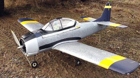 High Performance Parkzone T-28 Trojan Parkflyer RC Plane Flight with Funny Landing