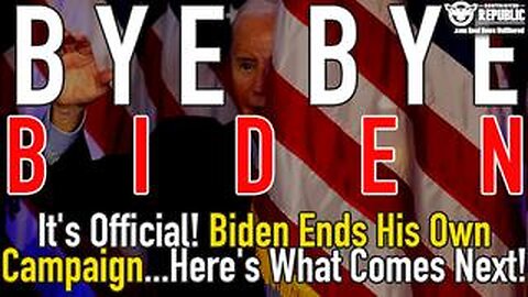 It’s Official! Biden Ends His Own Campaign…Here’s What Comes Next!