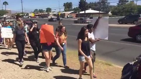 RAW VIDEO: Tucson students protest against gun violence