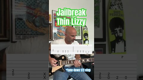 Jailbreak Thin Lizzy Guitar Lesson + Tutorial #guitar #guitarlessons #thinlizzy