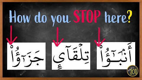Now you can stop PROPERLY stop at these words | Arabic101
