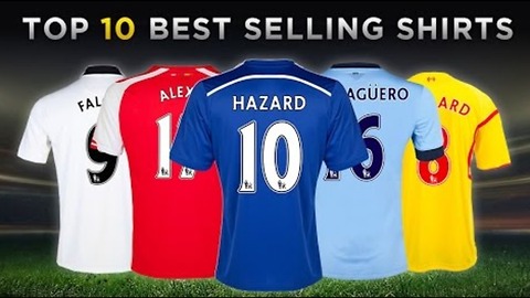 Top 10 Best Selling Premier League Shirts 2015