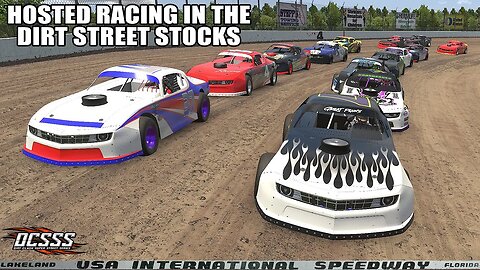 Hosted Street Stocks at USA Int. Speedway - iRacing Dirt #dirtracing #iracingdirt #streetstock