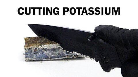 Potassium metal is like weird butter