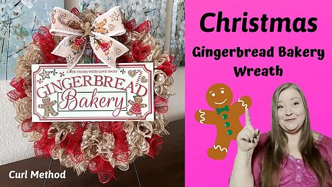 Christmas Gingerbread Bakery Wreath/Christmas Wreath Tutorial/Gingerbread Wreath DIY/Christmas Craft
