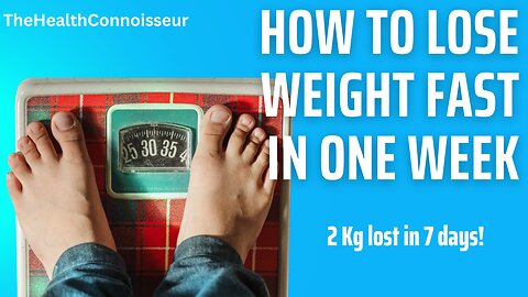 How to Lose Weight Fast in One Week😨