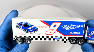 MATCHBOX Super Star Transporters 1991 Melling Racing Team Bill Elliott #9. CY 107 Ford NASCAR