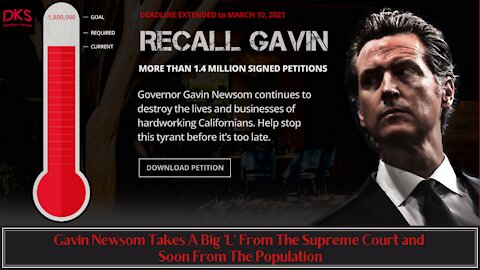 Gavin Newsom Takes A Big 'L' From The Supreme Court and Soon From The Population