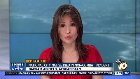 National City native died in non-combat incident in Afghanistan