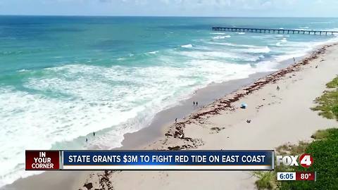 State grants $3M to fight red tide on east coast